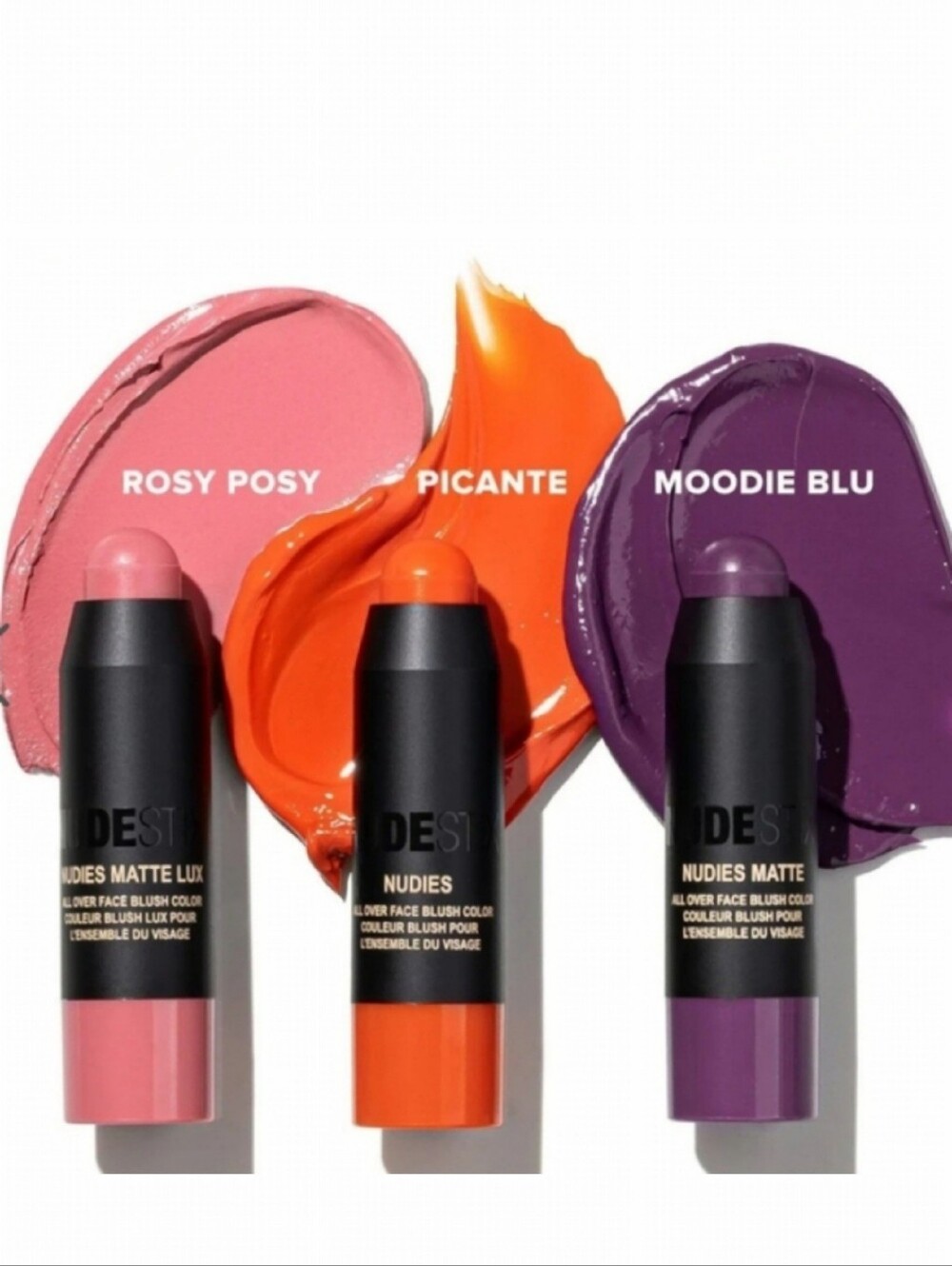 🌺Nudestix Trendy Blush Trio Kit Picante, Rosy Posy, Moodie Blu